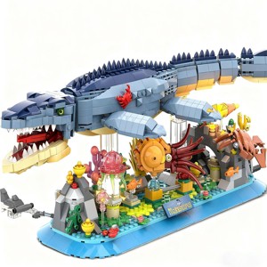 Insoon 1198PCS Mosasaurus Ocean Animal Building Set Kids And Adults Toys for Aged 10+ - 1 of 4