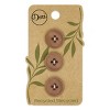 Dritz 18mm Recycled Paper Round Buttons Beige: Sewing Fasteners, Plastic, 9 Pieces, 3.5" Length & Width - 2 of 4