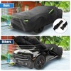Unique Bargains Waterproof with Zipper Car Cover for Chevy Camaro 2010-2021 Black - 4 of 4