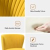 Quentin Velvet Accent Side Chair with Golden Metal Base | Karat Home - 3 of 4