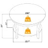 TiramisuBest 30" Round Wood Coffee Table, Traditional 2-Tier Center Table with Open Storage Shelf, Walnut - 4 of 4