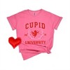 Simply Sage Market Women's Cupid University Distressed Short Sleeve Garment Dyed Tee - 3 of 4