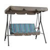 Kozyard Alicia 3-Seats Patio Swing Chair with Cushions, Durable Steel Frame, Adjustable Canopy, and Removable Cushions - 2 of 4