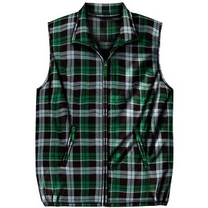 KingSize Men's Big & Tall Explorer Plush Fleece Zip Vest - 1 of 4