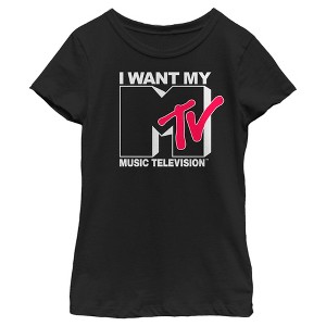 Girl's MTV I Want My Music Television T-Shirt - 1 of 4