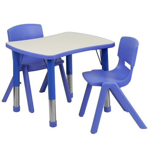 Emma And Oliver Kids Blue Folding Table Daycare Classroom : Target