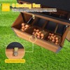Aivituvin 76.6" Metal Frame Chicken Coop, Wooden Large Hen House for 4-6 Chickens-AIR7019 - 4 of 4