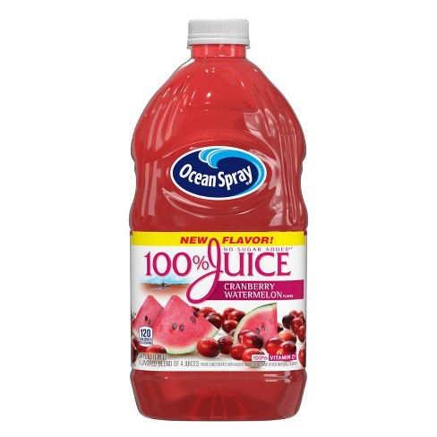 Ocean Spray 100% Cran Watermelon Juice - 64 fl oz Bottle - image 1 of 4