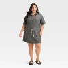 Women's Short Sleeve Drop Waist Drawstring Mini Dress - Universal Thread™ - 2 of 2