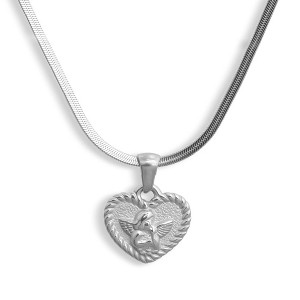 EVRY JEWELS WATERPROOF Gold or Silver Plated You Have My Heart Necklace - 1 of 2