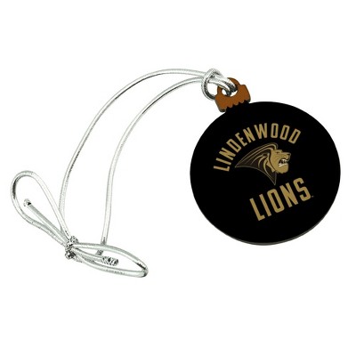 Lindenwood University Lions Logo Mini Small Tiny Wood Christmas Tree Holiday Ornament