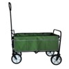 VisioGear Portable Folding Beach Wagons with Wheels, Portable Carts with Adjustable Handle, Green, 37"*20"*45" - 2 of 4