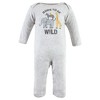 Hudson Baby Unisex Baby Cotton Coveralls, Little Monkey - 3 of 4