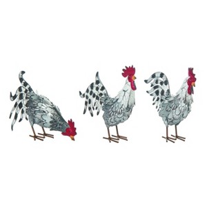 Transpac Metal 8.75 in. Spring Multicolor Spring Rooster Decor - 1 of 3