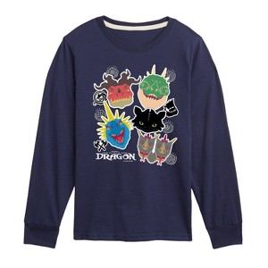 Boys' - How to Train Your Dragon - Dragons Long Sleeve Graphic T-Shirt - 1 of 3