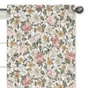 Sweet Jojo Designs Girl Window Curtain Panels Drapes 84in. Vintage Floral Pink Green Yellow - 3 of 4