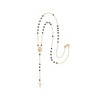 Ross-Simons Italian Onyx Bead Rosary Necklace in 18kt Yellow Gold - 3 of 4