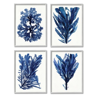 Stupell Industries Indigo Blue Ocean Plants Coastal Sea Kelp