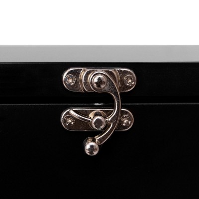 Compact Foldable Wall-Mounted Desk with Chalkboard in Black