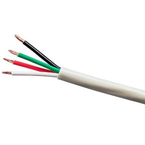 Monoprice Speaker Wire, Burial Rated, 4-Conductor, 12AWG, 250ft, Gray - 1 of 1