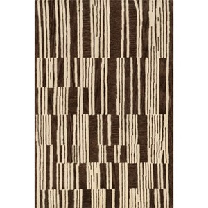 Rugs USA x Arvin Olano - Tara Striped Wool Indoor Area Rug - 1 of 4