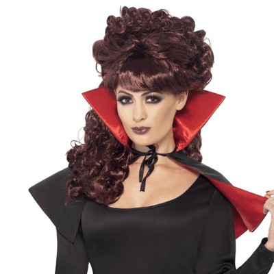 Smiffys Black & Red Mini Vamp Cape Costume Accessory