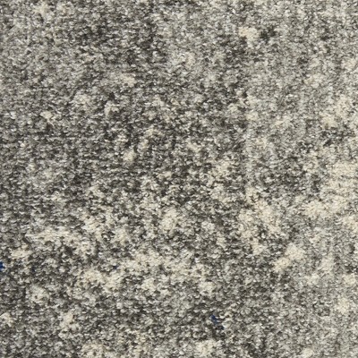 Charcoal Ivory Abstract Synthetic 45x69 Medium Area Rug