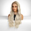 Jessie's Wig 24 Inch Wavy Wig Synthetic Hair 13x6 Lace Wigs Blonde With Dark Roots 1 Pc/Pack - 3 of 4