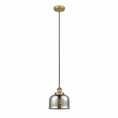 Bell - 1 Light Cord Hung Mini Pendant In Modern Style-9.5 Inches Tall and 8 Inches Wide