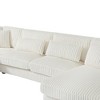 NicBex Couches for Living Room 129" U-shaped Oversized Sectional Sofa Modern Corduroy Upholstered Sofa Couch with a Chaise Lounge - 2 of 4