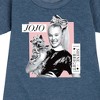 JoJo Siwa Shine Bright Graphic Short Sleeve Fleece Dress - Heather Navy - Medium - 2 of 4