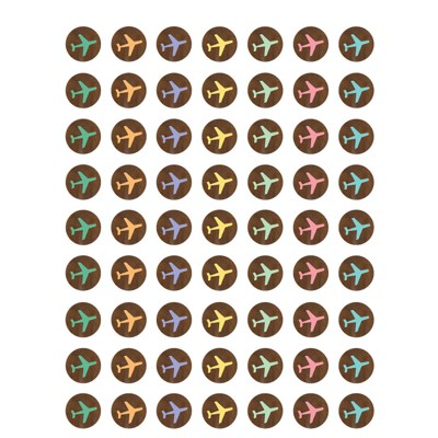 Teacher Created Resources Travel the Map Airplanes Mini Stickers, Pack of 378 (Pack of 10)