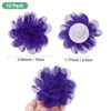 Unique Bargains Mesh Fabric Full Chiffon Flowers for DIY 12 Pcs - 3 of 4