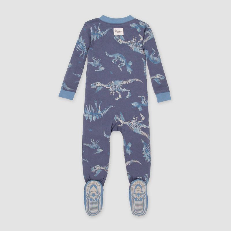 Burt&#39;s Bees Baby&#174; Baby Boys&#39; Dinosaur Snug Fit Footed Pajama - Dark Blue, 3 of 6