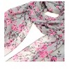 Wrapables Lightweight Floral Spring Chiffon Scarf, Floral Gray - image 4 of 4