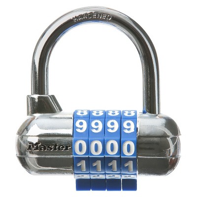 blue combination lock