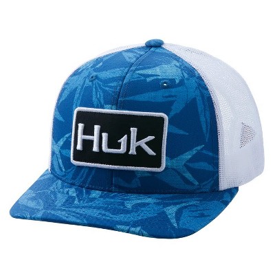 Huk Men's Anti-glare Snapback Trucker Mesh Fishing Hat - Sargasso