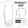 Unique Bargains Glass Bouquet Floating Candle Decorative Cylinder Vase Clear - 2 of 4