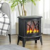 NAYSAYE Indoor Fireplace Freestanding Stove Heater with Realistic Flame for Living Room, Black, 14.3"*9.5"*18" - 2 of 4