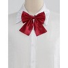 Allegra K Women's Pre-Tied Bowknot Adjustable Neck Solid Color Bow Tie - 2 of 4