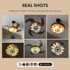 Ludomide 36" Tiffany Ceiling Fan with Lights, Retractable Dimmable Fandelier, Vintage Chandelier Fan for Bedroom Living Room - 4 of 4