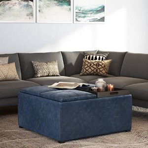 Franklin Square Coffee Table Storage Ottoman and benches - WyndenHall - 1 of 4