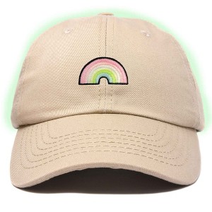 Dalix Robot Embroidered Glow in the Dark Retro Dad Hat Cotton Baseball Cap Adjustable Mens - 1 of 4