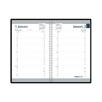 2026 House of Doolittle 5" x 8" Calendar Year Daily Appointment Book Faux Leather Cover Black