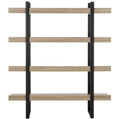 Belgium-Inspired Oak & Black Iron 4-Tier Etagere