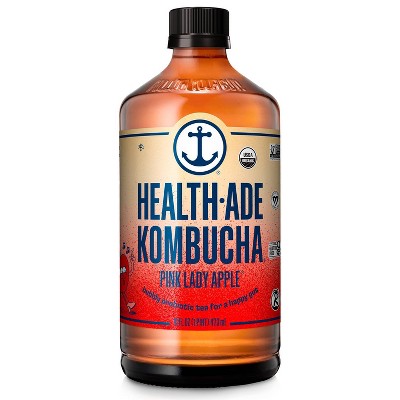 Health-Ade Organic Vegan Pink Lady Apple Kombucha - 16 fl oz