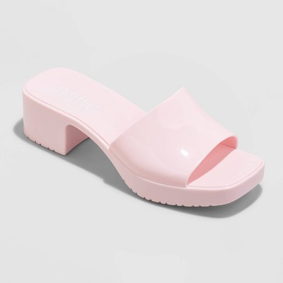 Mad Love Marni Jelly Slide Heels - Pink 