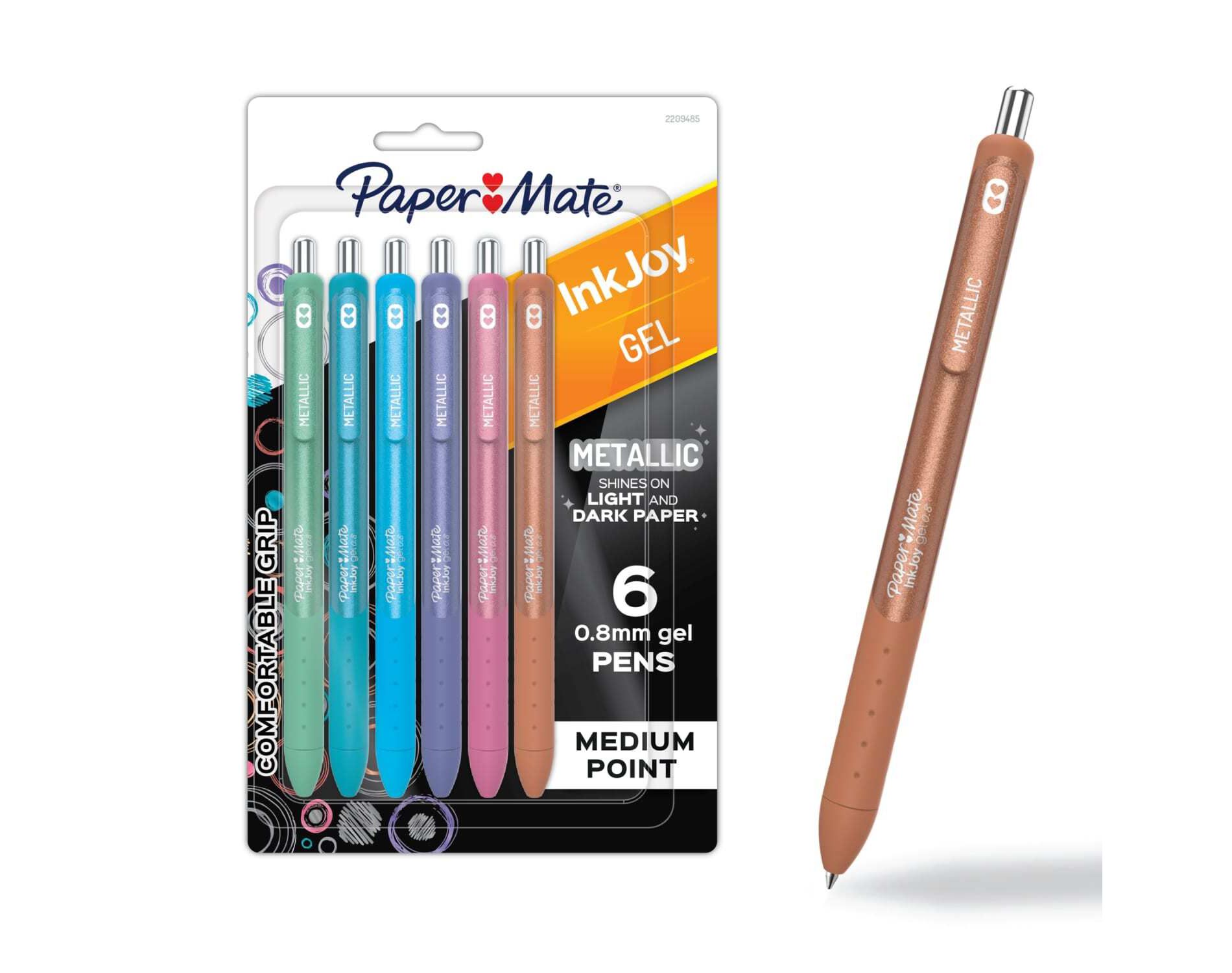 Paper Mate Ink Joy Gel Metallic Ink Pens 6ct