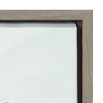 Blue Beach Van Coastal Canvas Print with Gray Frame, 23x33