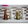 JT Handmade White and Green Onyx Marble Full Chess Game Original Marble Chess Set – 15 Inch by Jubilee Trader - 3 of 3